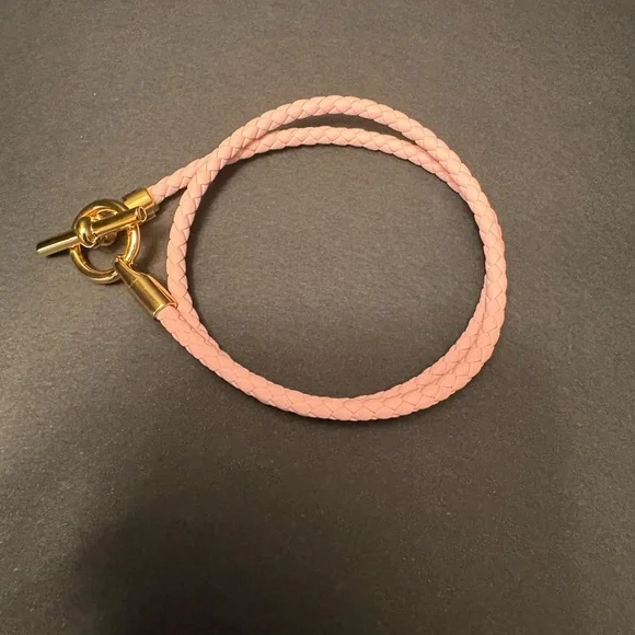 Hermès Pink Braided Bracelet with Box, Bag and Pouch - Picture 2 of 4